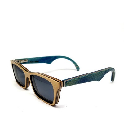 Recycled Woodrow Skateboard Sunglasses - Handmade in USA