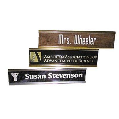 Desk Marker with slide in style Metal Frame plate (2"x10")