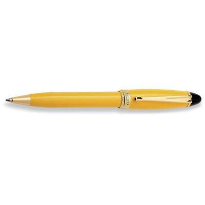 Luxury Line Aurora Ipsilon Resin Yellow & Gold Ballpoint Pen