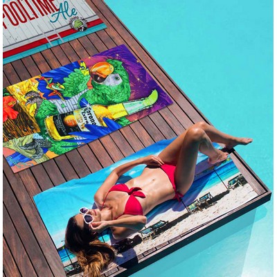 Custom Fiber-Reactive Beach Towel (34" x 60" - 14.0# per dozen weight)