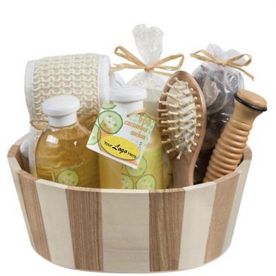 Cucumber Melon Spa Basket