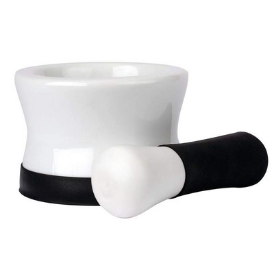 HEALTHSMART™ Porcelain Mortar and Pestle - ON CLOSEOUT - WHILE SUPPLIES LAST