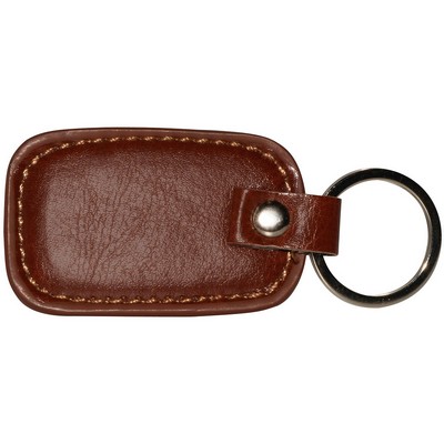 Leather Rectangle Keyring