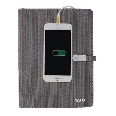 Wood Grain Notebook Power Bank