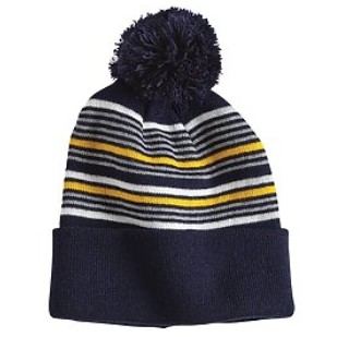 Sportsman® Striped Pom-Pom Knit Beanie