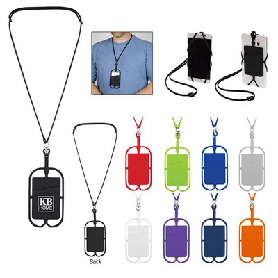 Phone-Holding Silicone Lanyard