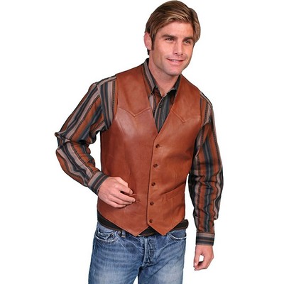 Men's Western Vest w/Single Point Yokes