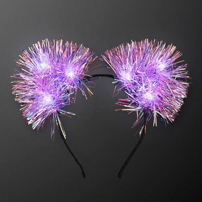 Still-Light Sparkle Iridescent Pom Ears - BLANK