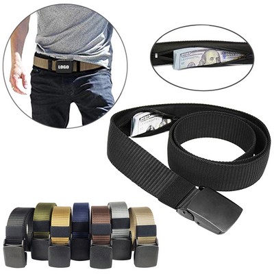 1.25"-W Nylon Canvas Waist Belts w/Wallet