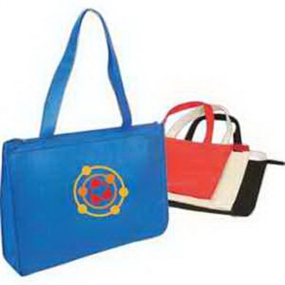 Q-Tees® Non-Woven Tote w/Zipper