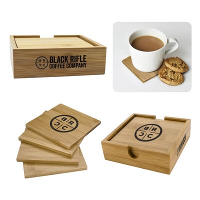 Bamboo Coaster Set