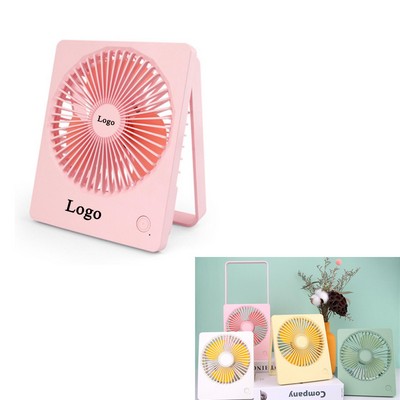 Mini USB Foldable Desktop Fan With Nightlight