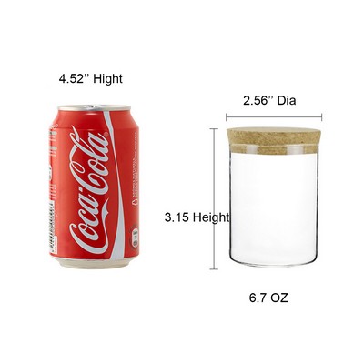 7 Oz. Gogenic Glass Jars for Food Storage