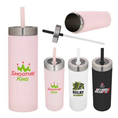 22 oz. Stainless Steel Straw Tumbler