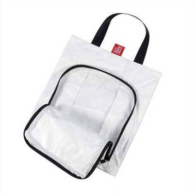 Waterproof Double Layer Tyvek Tote Bag With Zipper Closure