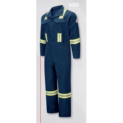 Premium Coverall w/Reflective Trim-Mandarin Style