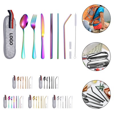 Stainless Steel Cutlery Set In Pouch