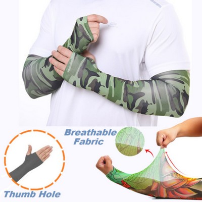 Dri-FIT moisture wicking Arm sleeves w/ Thumb Loop, Youth & Adult size