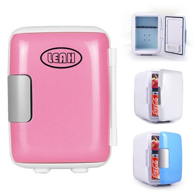 4L Portable Fridge Cooler and Warmer Compact Small Refrigerator