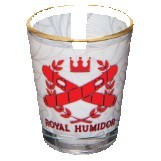 1½ Oz. Sublimatable Shot Glass w/Gold Rim