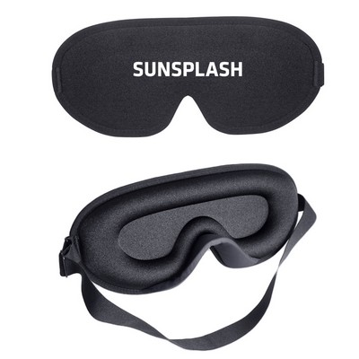 3D Comfort Shaped Eye Mask W/ Adjustable Strap