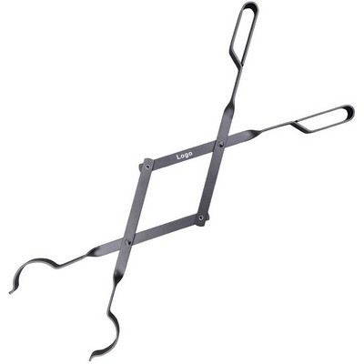 Iron Fireplace Tongs Log Grabber