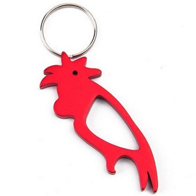 Hollow Parrot Bottle Opener Keychain