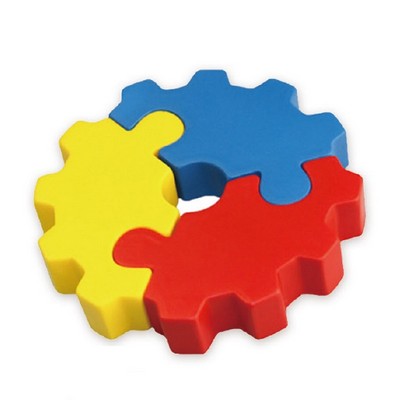 Custom PU Gear Puzzle Shaped Stress Ball