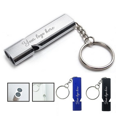 Quick Alert Outdoor Safety Survival Whistle W/ Keychain