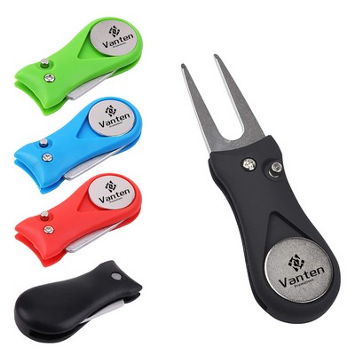 Foldable Golf Divot Tool