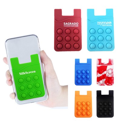 Stress Relieve Bubble push Cell Phone Wallet