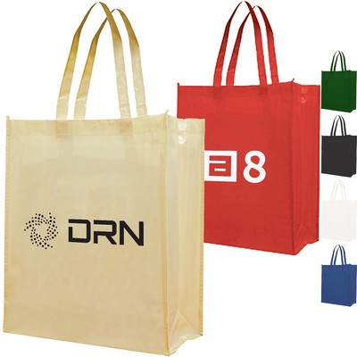 110 GSM Attractive Laminate Patent Finish Tote Bag (12.75"W X 15.75"H X 4.75")