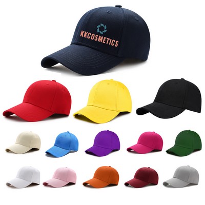 100% Cotton Multi-Color Embroidered Custom Baseball Cap