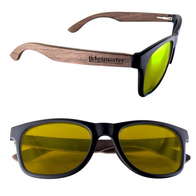 Polarized or Mirror Wood Miami Sunglasses