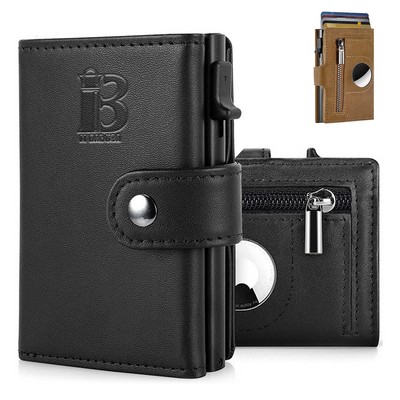 Genuine leather RFID anti-theft card holder