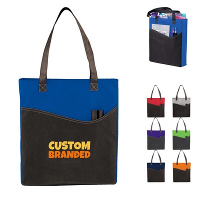 Promo Rivers Pocket Non-Woven Convention Tote Bags