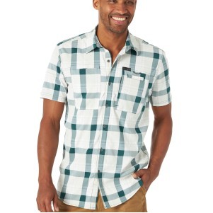 ATG™ By Wrangler® Men's Deep Green Hike To Fish Short Sleeve Shirt