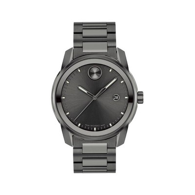 Movado BOLD Verso Gents Gunmetal Ionic Plated Watch