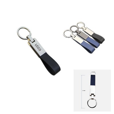 PU leather Mix Metal KeyChain