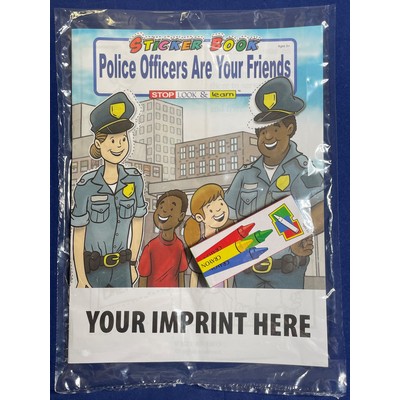 Police Officers Are Your Friends Sticker Book Fun Pack