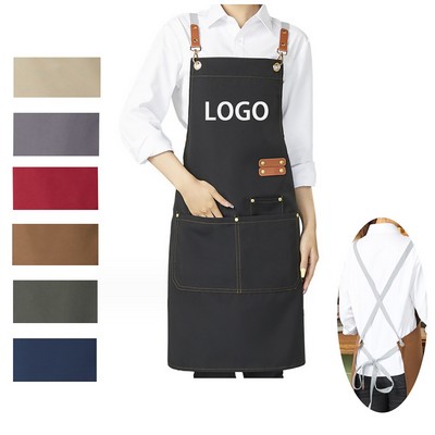 Waterproof Canvas Cross Back Apron