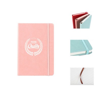 PU A5 Notebook With Elastic Closing