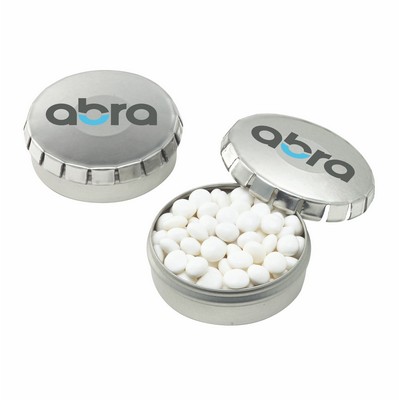 Small Push Top Tin - White Mints