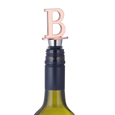 Metal Letter B Shape Reusable Wine Bottle Stoppers