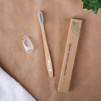 Bamboo Toothbrush with Travel Case