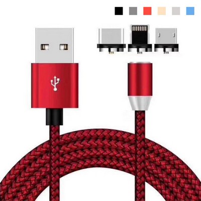 Versatile 3-in-1 Copper Magnetic Charging Cable