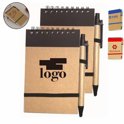 Spiral Notebook With Pen