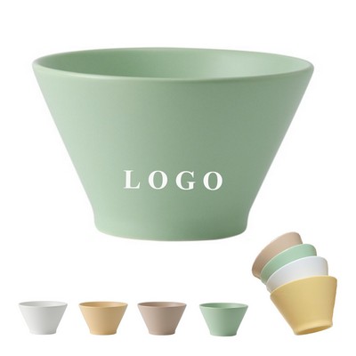 Bucket Shape Ceramic Salad Bowl