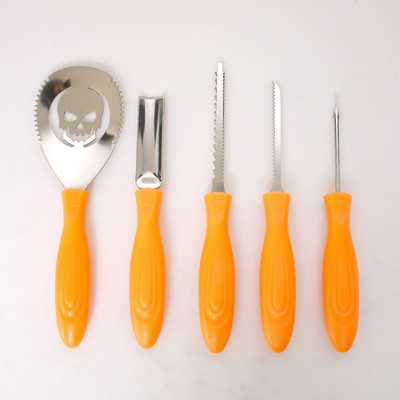 Complete Pumpkin Carving Kit - 5-Piece Set for Halloween