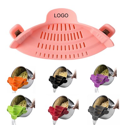 Silicone Clip-On Collapsible Strainer Colander